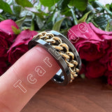 Dropshipping 8mm New Arrivals Men Women Stainless Steel Rotate Chain Ring Stepped Grooved Brushed Festival Fashion Gift Jewelry