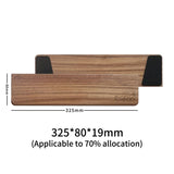 CHOSFOX Wooden Keyboard Wrist Rest Walnut Mouse Pad Solid Mouse Pad Wrist Support Anti-Slip Base Mechanical Keyboard Wrist Rest