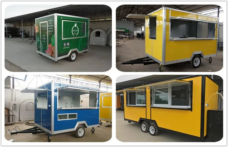 European Standards Mini Food Trailer Mobile Fast Food Trailer / China Factory Mobile Food Truck For Sale