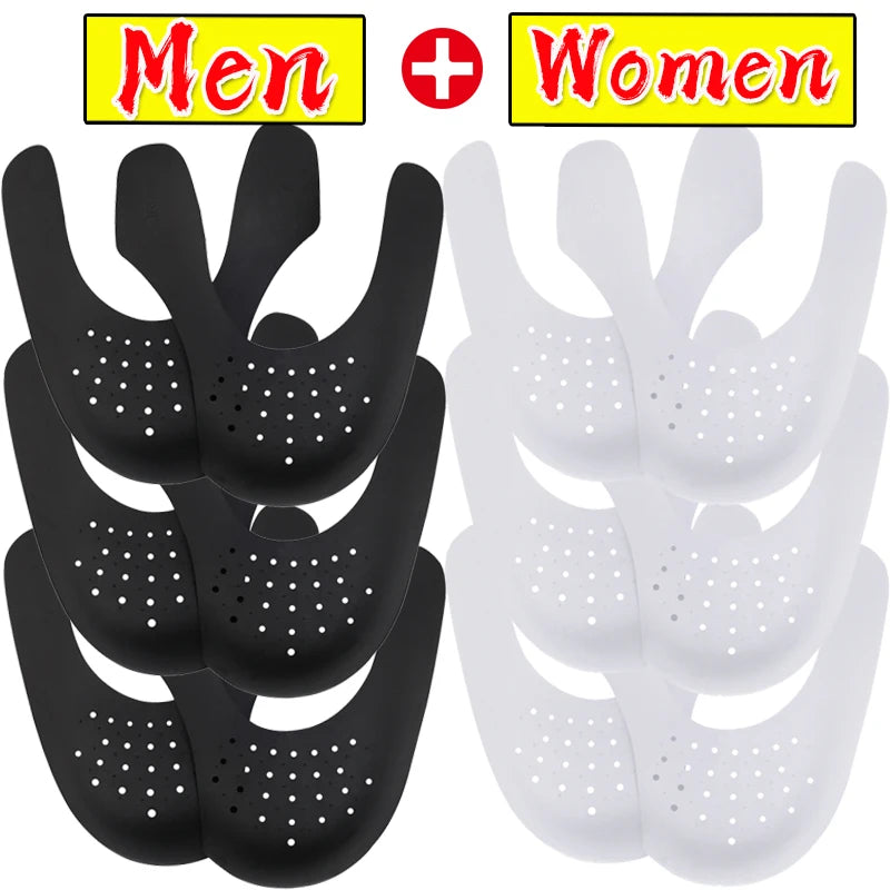 5pairs Crease Protector Shoe Head Stretcher Sneaker Anti Crease Wrinkled Fold Shoe Support Toe Sport Crease Protector Dropship