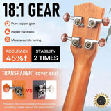 Professional 23inch Concert Mahogany Ukulele for Adult Beginners with Free Online Lessons Complete Starter Kit Including Gig Ba