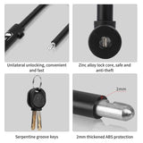WEST BIKING Bicycle U Lock MTB Road Bike Padlock Portable Anti-theft Safety Motorcycle Scooter Cycling Lock Bicycle Accessories