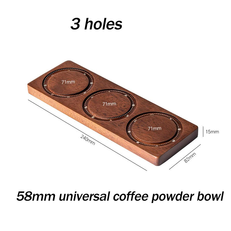 58mm Coffee Filter Basket Storage Tray Magnetic Wall Mounted Coffee Grounds Bowl Rack Single/Double Bowl Blind Bowl Rack