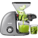 Cold Press Juicer with Dual Feed Chute – Juicer for Fruit & Vegetables, BPA-Free, Quiet Motor, Easy Cleaning, Anti-Clog System,