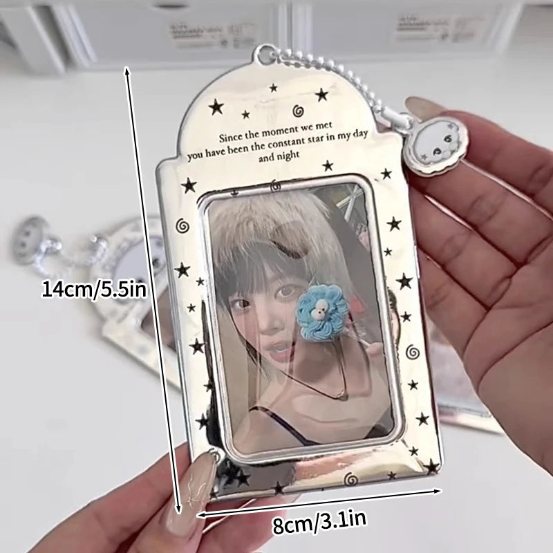 Idol Photocard Holder Photo Album pc holder kpop Protector Sleeves Keychain for Bag Poka Supplies Photo Decoration Cardholder