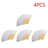 1-50PCS Paper Bamboo Folding Hand Fan Wedding Personalized Fans Party Decor Art Craft DIY Folding Fan for Wedding Party Decor
