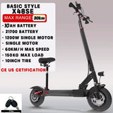 [8 models]10/11 Inch 48V-72V 1000W-6000W Electric Scooter 50-85km/h Fast E Scooter Off Road Electric Kick Scooter Foldable Adult