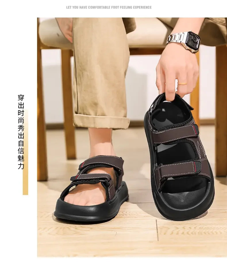 Summer Trendy Beach Sandals Casual Slip on Slippers, Lightweight Breathable Non Slip Soft Sole for Daily Casual Walking