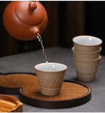 Saudi Arabian Coffee Cup Small Vintage Coarse Ceramic Concentrated Latte Cup Creative Antique Ceramic Afternoon Tea Cup
