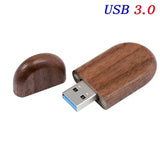 Wedding Gift Usb 3.0 Stick 64GB Custom logo Wooden Box Flash Drives 32GB Pendrive Free sample U Disk 16GB 8GB 4GB Memory Stick