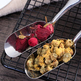 Stainless Steel Long Handle Teaspoon Measuring Shovel Spoon Vintage Loose Leaf Tea Scoop Coffee Bean Scooper Kitchen Sugar