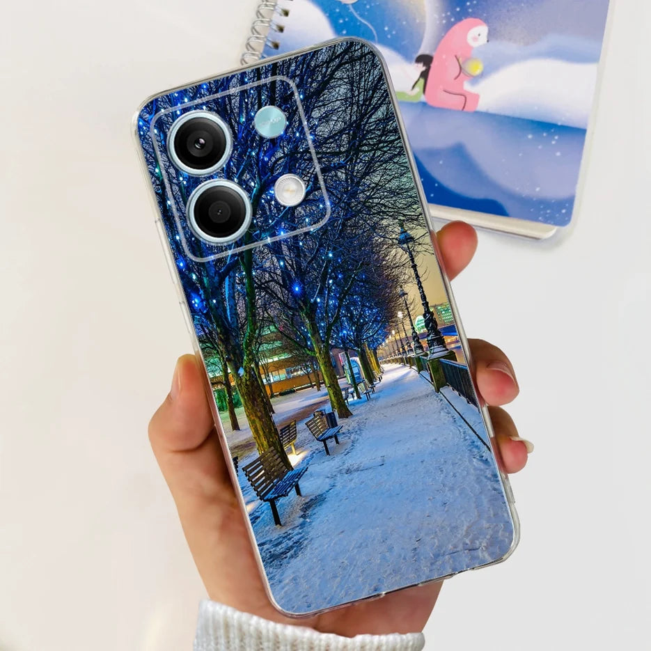 For Xiaomi Redmi Note 13 4G Case Cute Cat Butterfly Cover Soft Silicone Phone Case For Redmi Note 13 Pro Plus Note13 Full Bumper