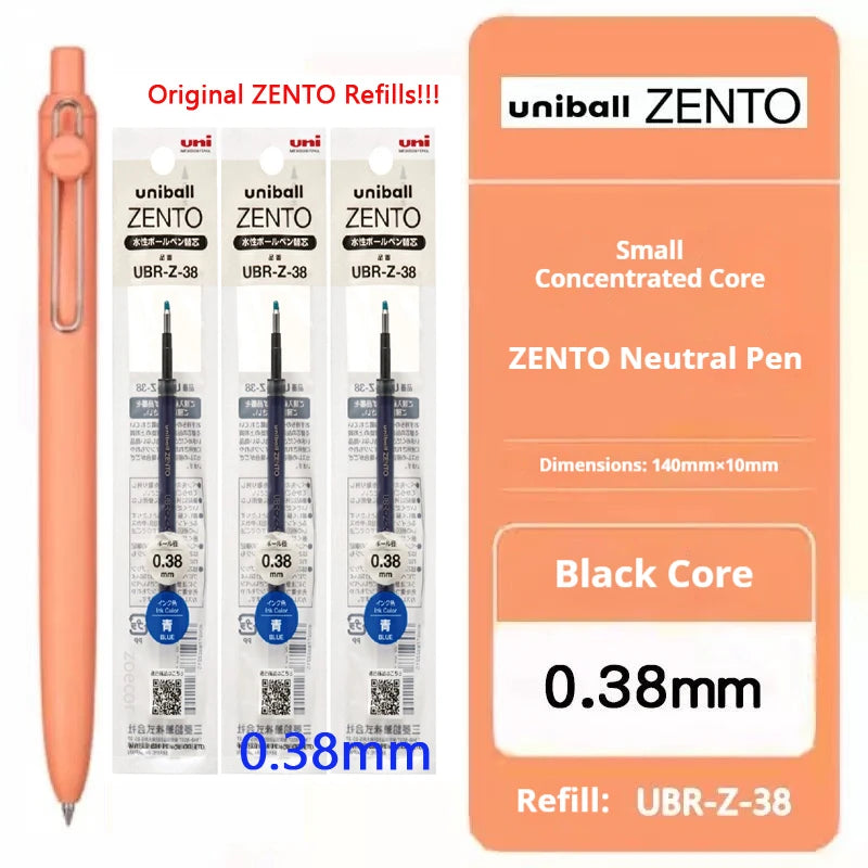 Uni-ball ZENTO Click Gel Pen,0.38/0.5/0.7mm Various Colors Water-based pen With Ergonomic Grip Smooth Writing for School&Office