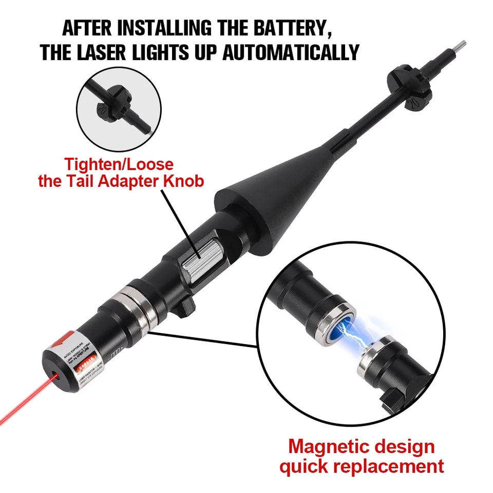 1356 Tactical Green Laser Sight Kit - Zero Scopes Without Ammo, Save Time & Money for Rifle/Pistol/Shotgun.