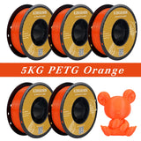 KINGROON 5KG PLA TPU PETG Filament Mix color 1.75mm 3D Printer Plastic No Bubble Spool 3D Printing Materials Wholesales