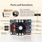 T3002P upgraded version 300WX2 Bluetooth digital amplifier board module with high and low frequency adjustment, imported TPA3255