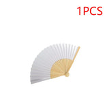 1-50PCS Paper Bamboo Folding Hand Fan Wedding Personalized Fans Party Decor Art Craft DIY Folding Fan for Wedding Party Decor
