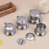 Stainless Steel Coffee Filter Infuse Cup Vietnamese Coffee Dripper Maker Pot Portable Coffee Drip Strainer Kitchen Tools 1PC