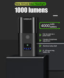 Bicycle Light 1000Lumen 4000mAh Bike Headlight Power Bank Flashlight Handlebar USB Charging MTB Road Cycling Highlight