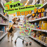 [1/7 Pack] Dog Tug Rope Toys, Strong Durable Chew Toys for Aggressive Chewers, Interactive Fetch Toys for All Size Dogs