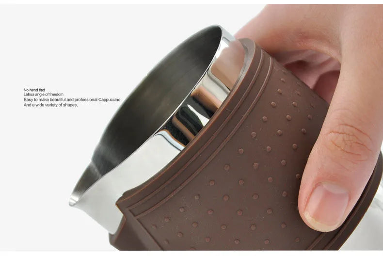350MLMilk Jug Pull Flower Cup Coffee Cappuccino  Espresso Steaming Pitcher Coffee Milk Frothing Cup Coffee Steaming Pitcher