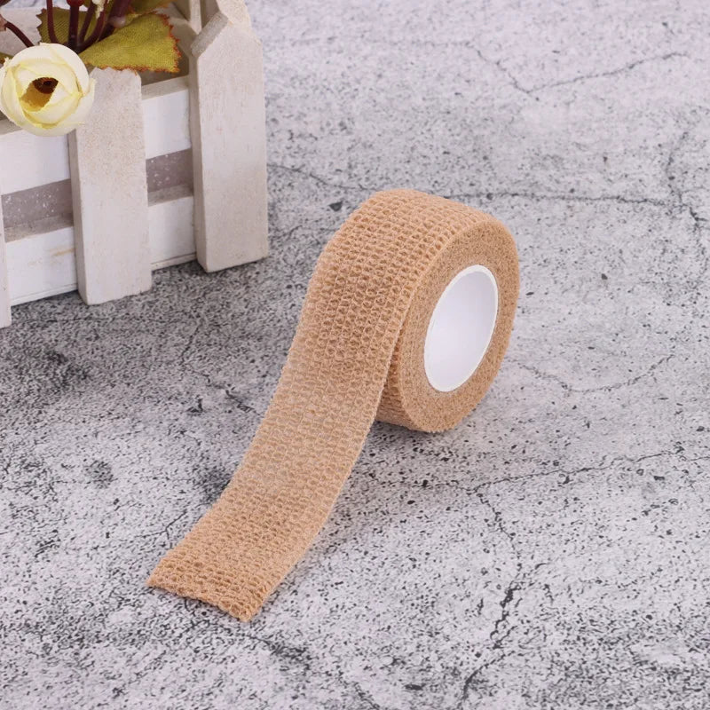 1 Roll Disposable Self Adhesive Elastic Bandage Medical Sports Wound Dressing Bandges Portable First Aid Bandgages 2.5cm*4m