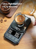 HiBREW 3000g/0.1g Digital Coffee Bean Electronic Scale with Auto Timer LED Screen High Precision Pour Over Coffee Easy to Carry