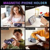 Magnetic Bluetooth Speaker BT5.3 Wireless Stereo Portable Mini Outdoor Speaker G200 RGB Light Magnetic Phone Stand for ios/Andro