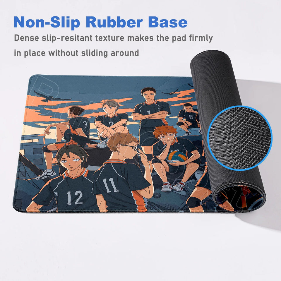 2026 New Arrival Cool Mouse Mat Anime Haikyuu Mause Pad Anime Gaming Large Cabinet Kawaii Mousepad Xxl Desk Cute Pc Carpet Mats