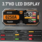 Car 6250A Portable 12V  Jump Starter Power Bank 12V Auto Battery Charger Booster Starting Device For 10.0L GAS/6.5L DIESEL