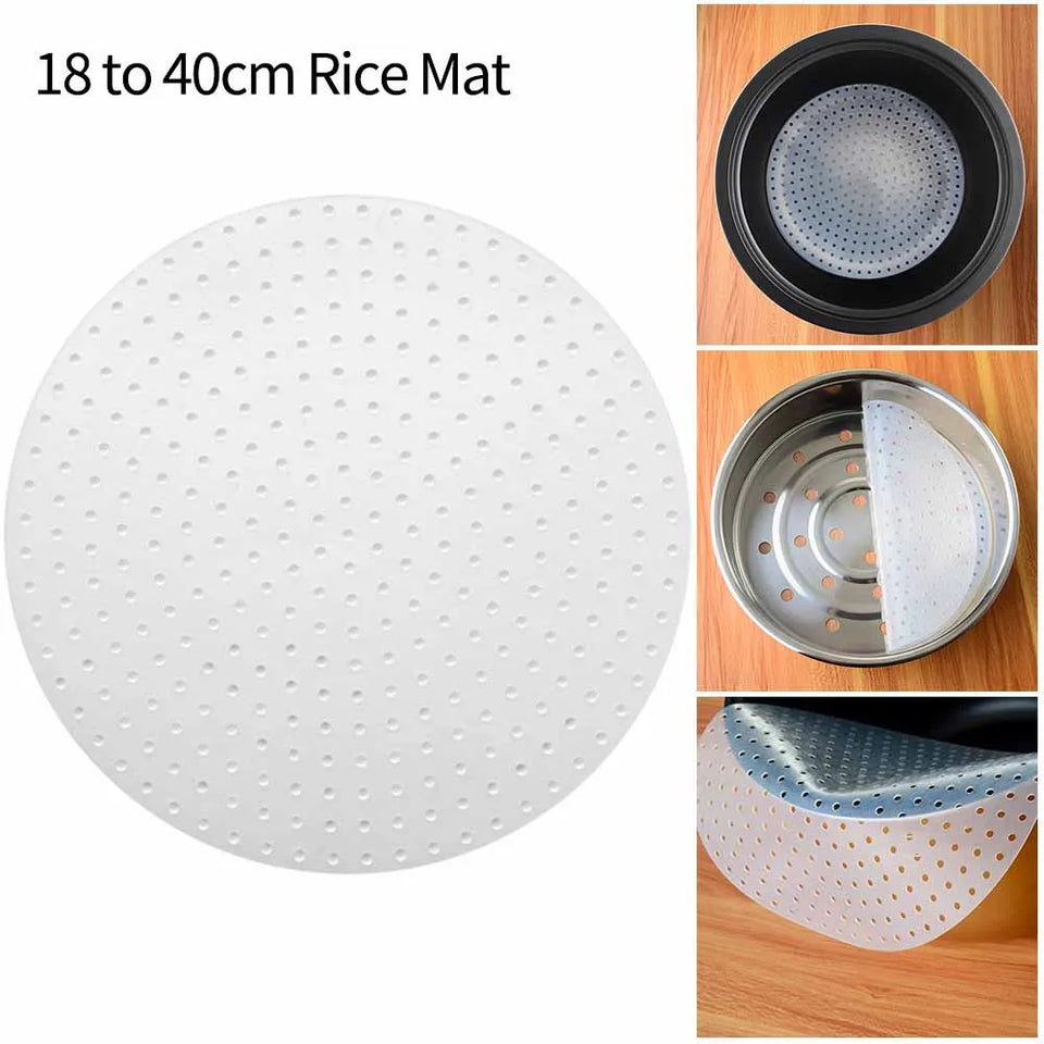 Reusable Rice Cooker Burnt Proof Silicon Pad Silicone Mat For Commercial Rice Cooker Non-stick Pan Pad 18-40cm Kitchen Tools