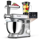 8L Multifunctional Stand Mixer Commercial & Home Use Electric Dough Kneader Juice Extractor & Meat Grinder Combo Heavy-Duty