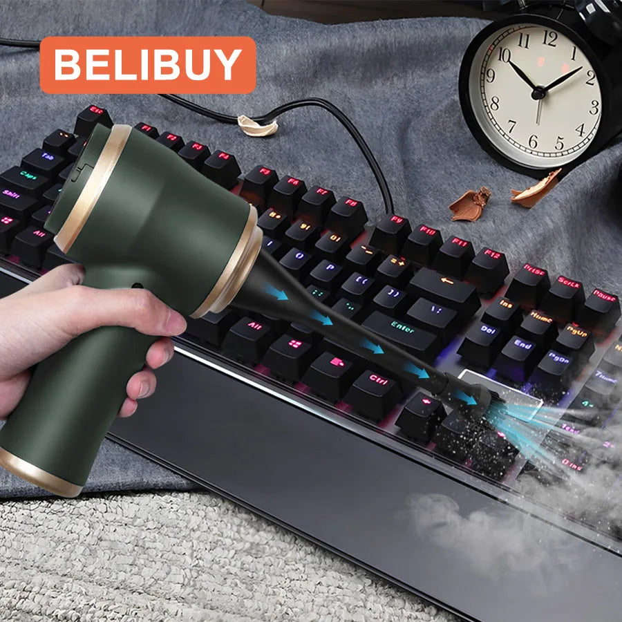 BELIBUY Portable Home and Car Vacuum Cleaner High Power Cleaner Carpet Office Car Powerful Small Vacuum Cleaner Cleaning machine