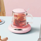 USB Coffee Mug Warmer with 3 Temperature Settings Smart Cup Warmer Electric Beverage Warmer for Hot Coffee Tea and Milk