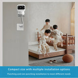Acrylic bracket is suitable For Eufy S350 surveillance camera bracket, camera wall mounting base bracket, wall sticker/punch