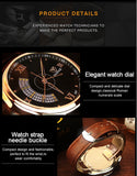New Business Men's Wristwatch Clock Fashion Casual Leather Sport Man Watch Top Brand Luxury Quartz Watches for Men montre homme