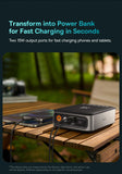 Baseus 2 In 1 Car Air Pump 8000mAh Power Bank Portable Air Compressor with LCD Digital Display Car Tire Inflator Pump