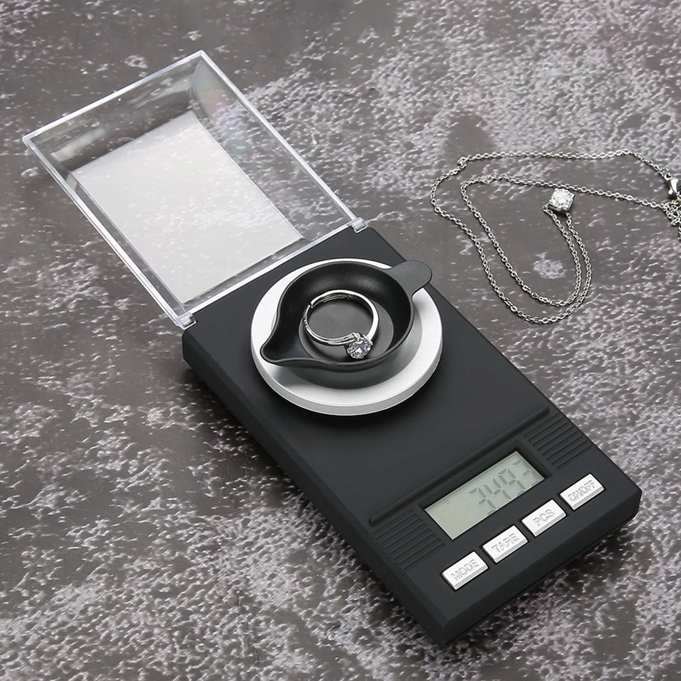 Mini Portable High Accuracy 0.001g  Jewelry Scale with LED Digital Display Jewelry Scale 0.001