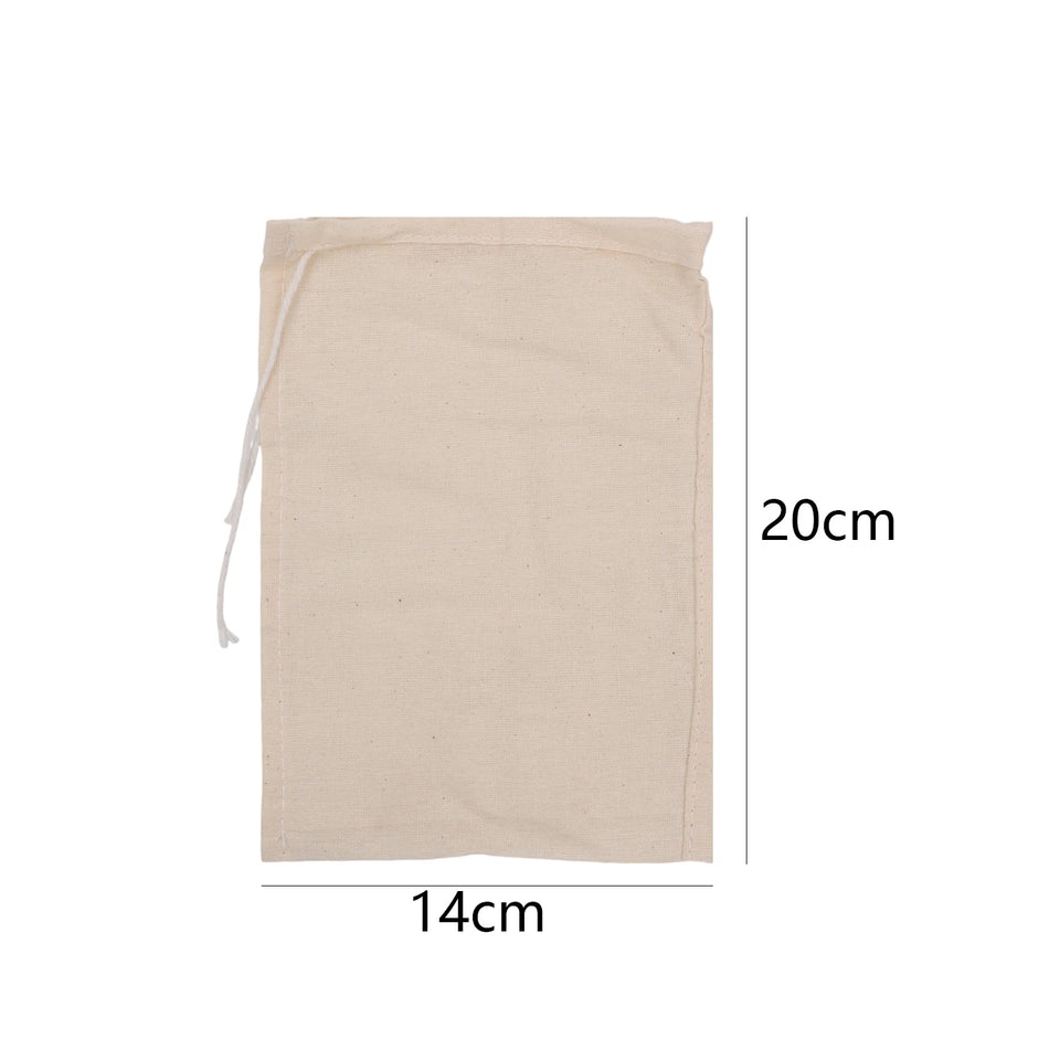 Cotton Strainer Bag Soy Milk Wine Filter Bags Nut Yogurt Clothbags Tea Coffee Juice Filter Net Reusable Kitchen Strainers Mesh