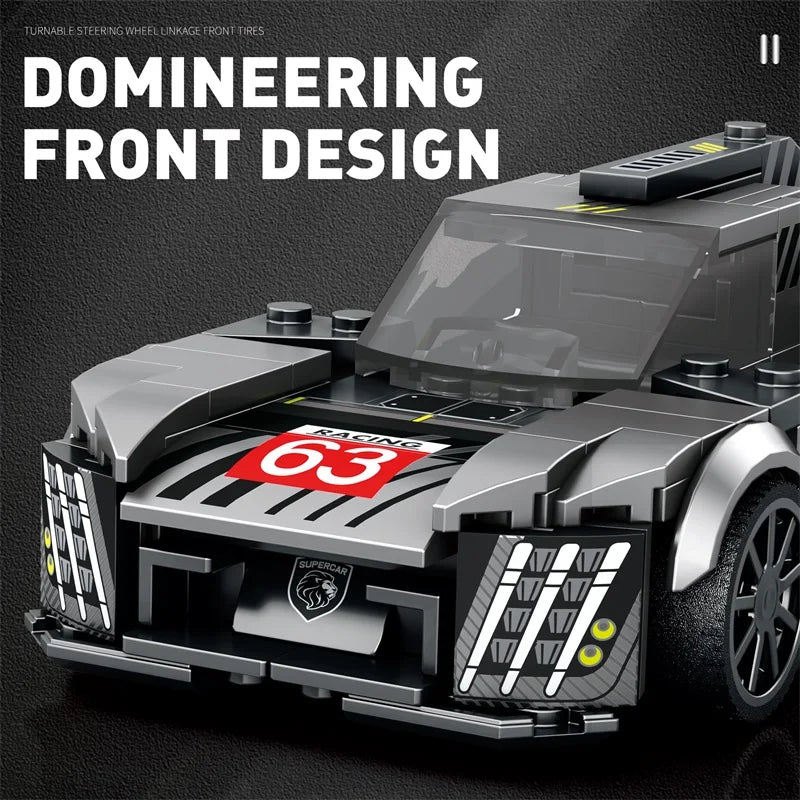 280PCS Sports Car Building Blocks City Racing Assemble Toys  Supercar Model Bricks Desktop Ornaments Children's Holiday Gifts