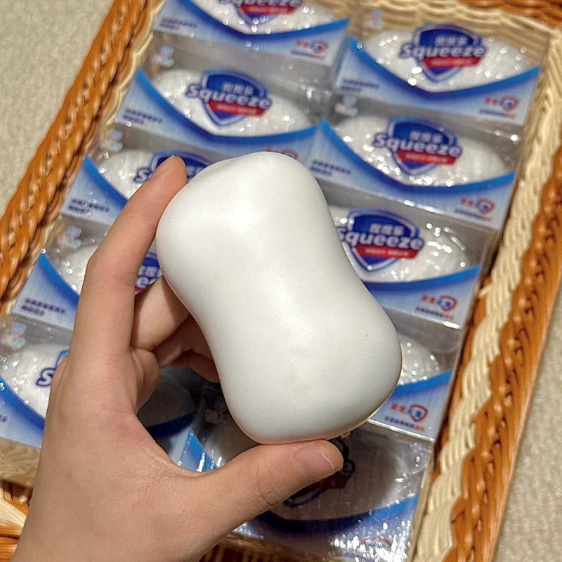 Soft White Soap Squishy Slime Toy Cube Stress Relief Decorative Home Room Square Slow Rebound Gift for Festivals