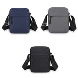 New Nylon Polyester Crossbody Bags Black Grey Blue Minimalists Tote Bag Long Shoulder Strap Travel Storage Bag For Men Women