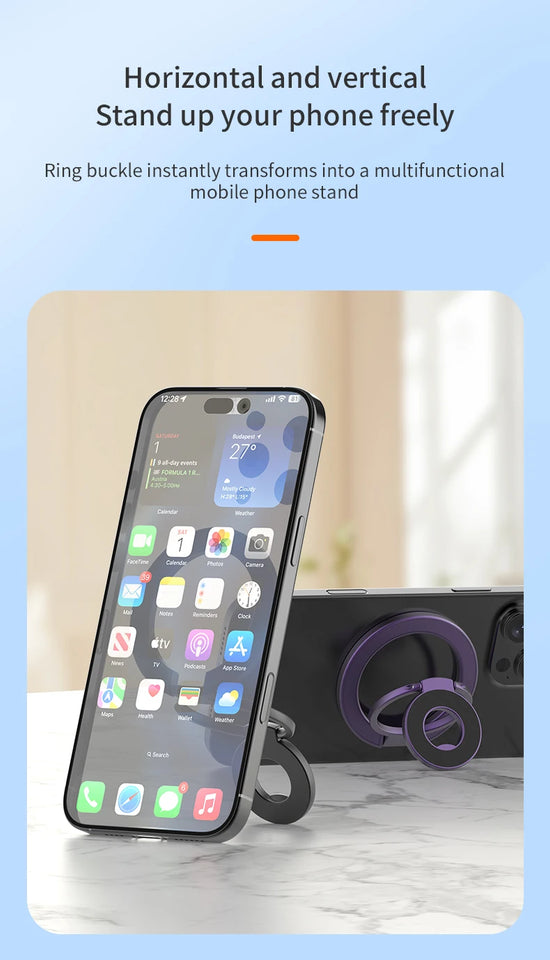2025 New Double Sided Magnetic Phone Stand for Magsafe Strong Magnet Folding Holder Desktop Bracket for iPhone 17 16 15 Pro/Plus