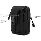 Molle Pouch Belt Waist Pack Men Small Pocket Survival Tool Bag for Running Travel Camping Hunting Airsoft