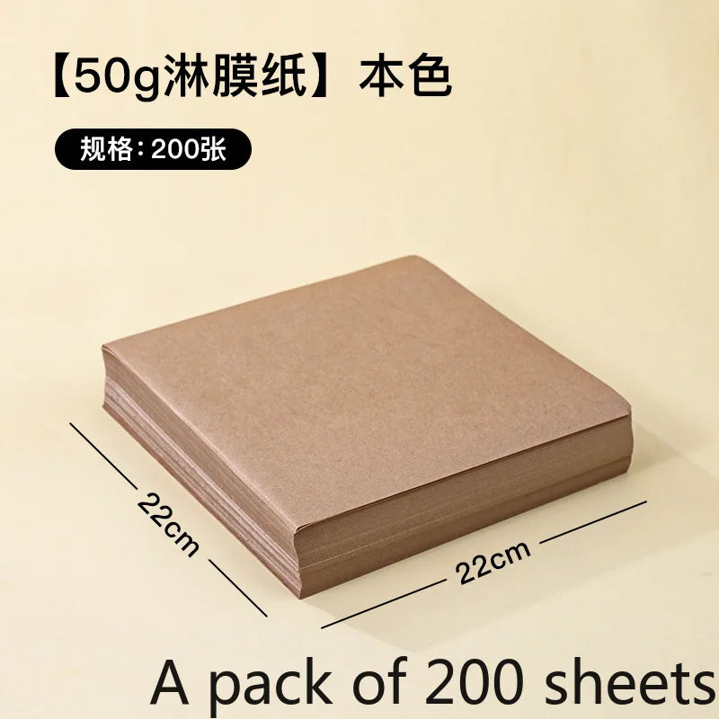 Anti Oil Paper Pad Retro Coated Paper Oil Resistant and Oil Absorbing Fried Chicken Kitchen Baking Barbecue Commercial Use
