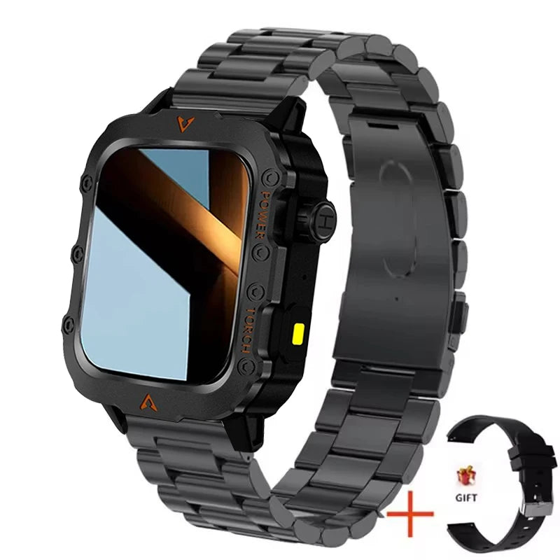 2025 New LED Men's Smartwatch 1.73" Screen Bluetooth Answer Call Smartwatch Multi Sport Modes Health Monitoring Fitness Watches
