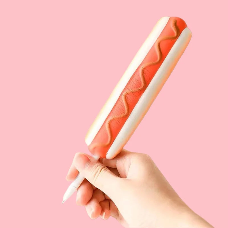 New Squishy Antistress Toys Ice Cream Hot Dog Dinosaur Slow Rising Pen Soft Squeeze Pen Stress Relief Toy Christmas Gifts