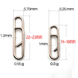 MNFT 50Pcs Powerful Stainless Steel Fast Link Clip Snap Fishing Tackle Quick Change Lead Links Clips Interlock Accessories