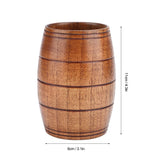 Wood Cup Household Natural Classical Wood Water Cup Beer Coffee Milk Tea Cup Kitchen Utensils 8cm Diamete