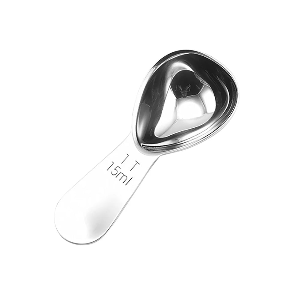 1pc Stainless Steel Coffee Spoons Coffee Measuring Scoop for Ground 15ml/30ml Beans Tea Sugar Delicate Home Barista Accessories